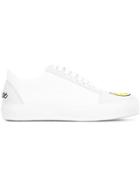 Joshua Sanders Embroidered Smiley Face Sneakers - White