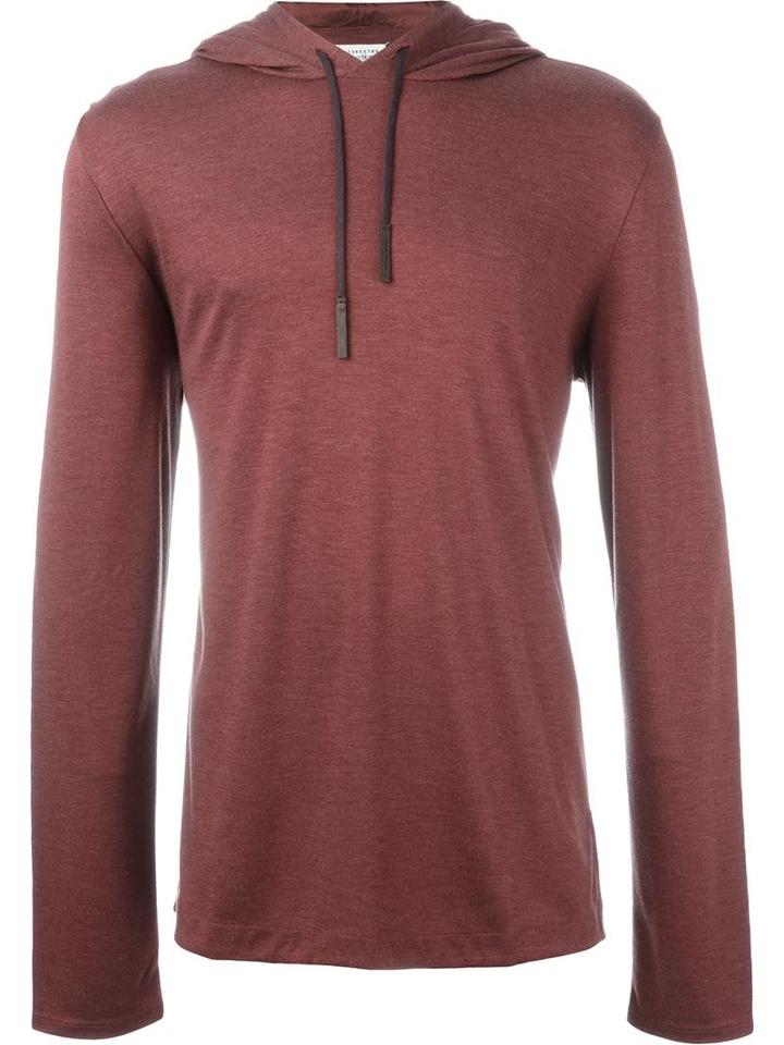 Maison Margiela Lightweight Hoodie, Men's, Size: 52, Calf Leather/polyester/viscose