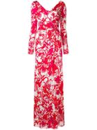 Roberto Cavalli Floral Sketch Dress - Red