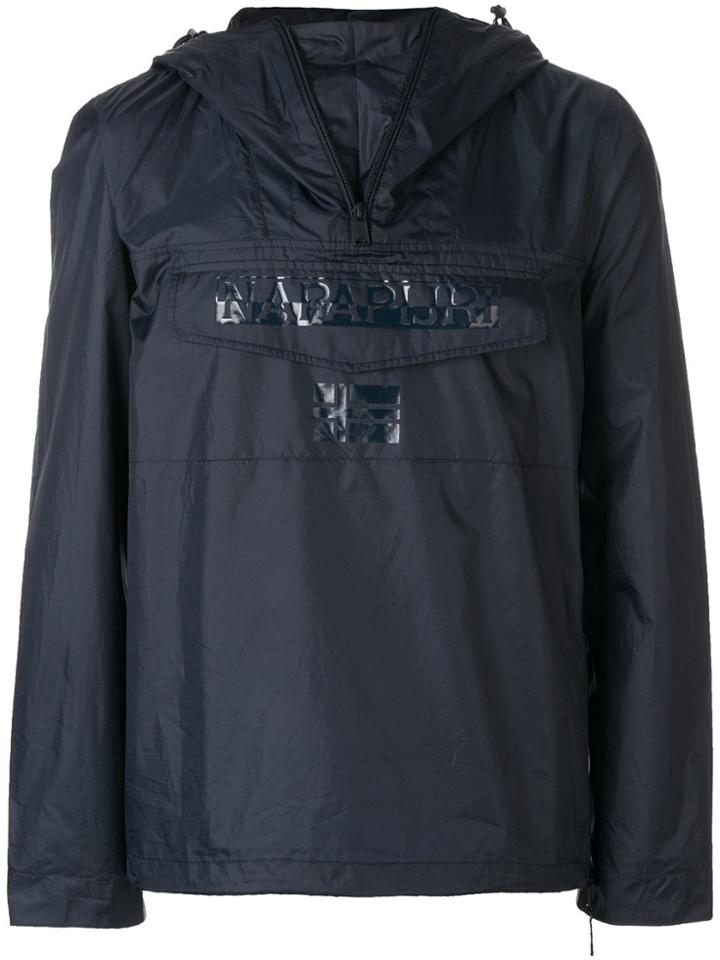 Napapijri Hooded Windbreaker Jacket - Blue