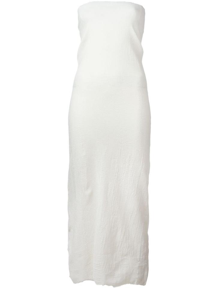 Marc Le Bihan Raw Edge Strapless Dress