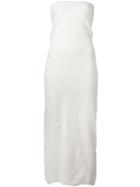 Marc Le Bihan Raw Edge Strapless Dress