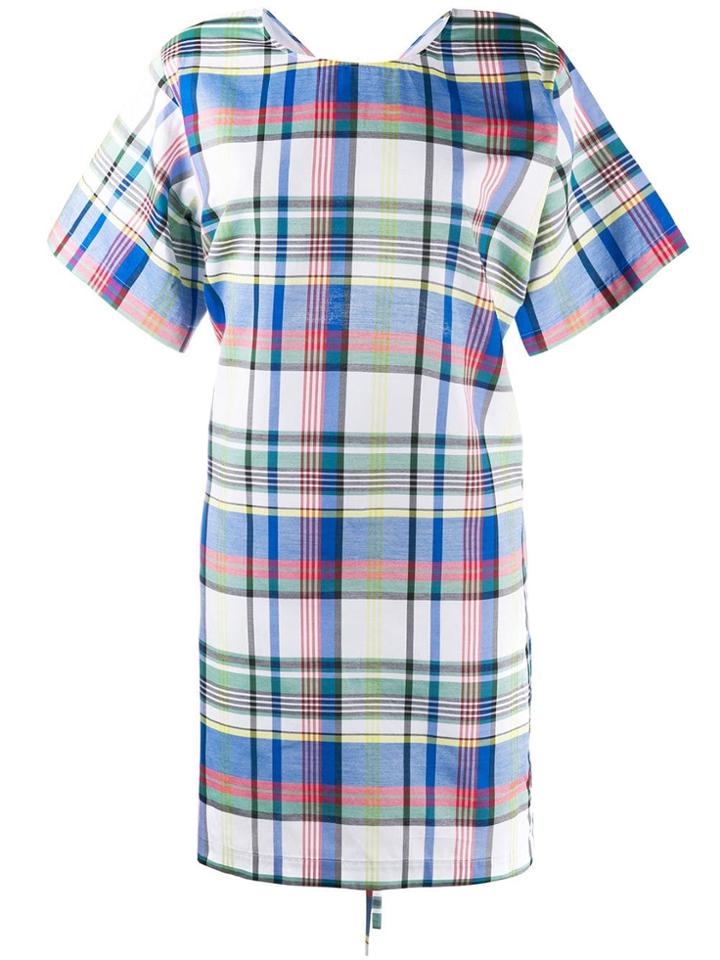 Ports 1961 Check Print Dress - White