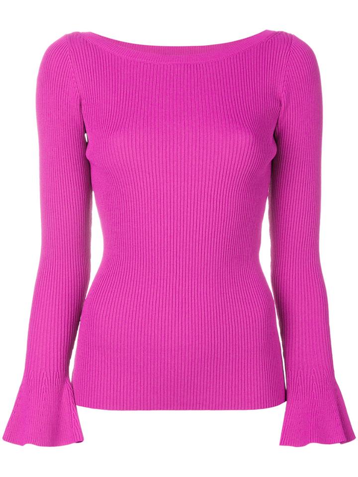 Michael Michael Kors Flared Top - Pink & Purple