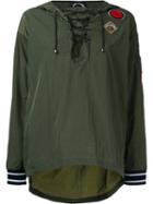 The Upside - Multi-patch Hoodie - Women - Polyamide - Xxs, Green, Polyamide