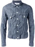 Ganryu Comme Des Garcons - Wrinkles Denim Jacket - Men - Cotton - M, Blue, Cotton