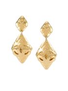 Chanel Vintage Cc Logo Clip-on Earrings, Metallic