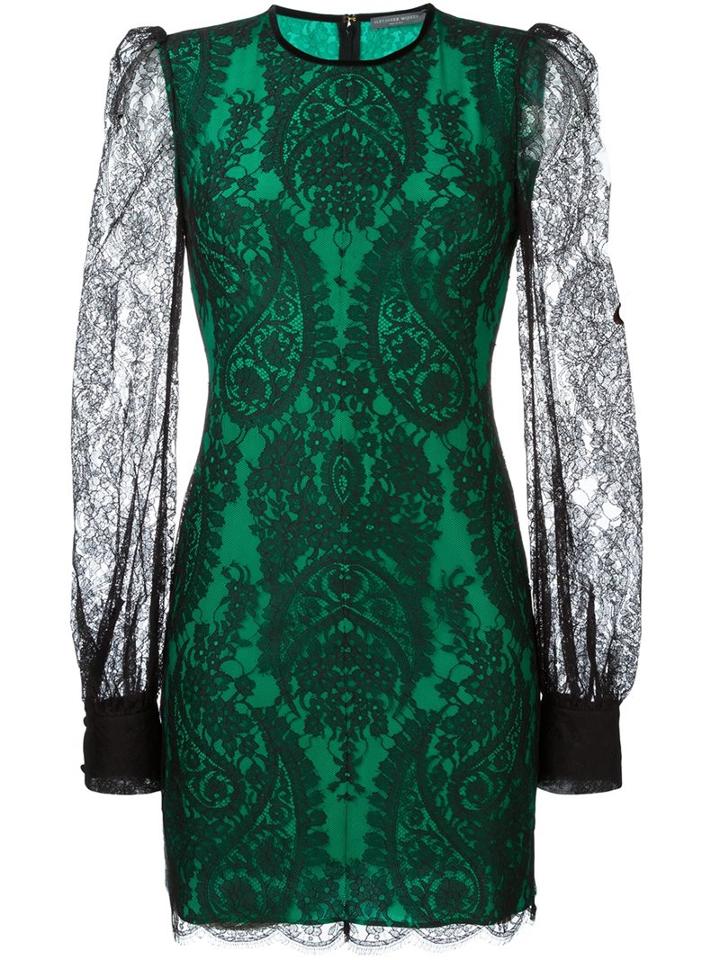 Alexander Mcqueen Fitted Lace Dress