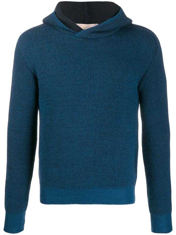 Stephan Schneider Suburban Knitted Hoodie - Blue
