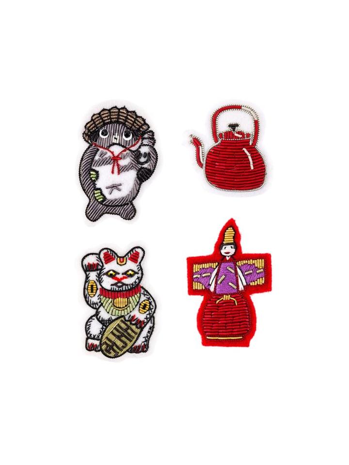 Olympia Le-tan Set Of Four Japan Pins
