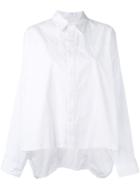 Y's - Asymmetric Oversized Shirt - Women - Cotton - 2, White, Cotton