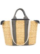 Muun Caba Detachable Canvas Woven Tote Bag - Nude & Neutrals