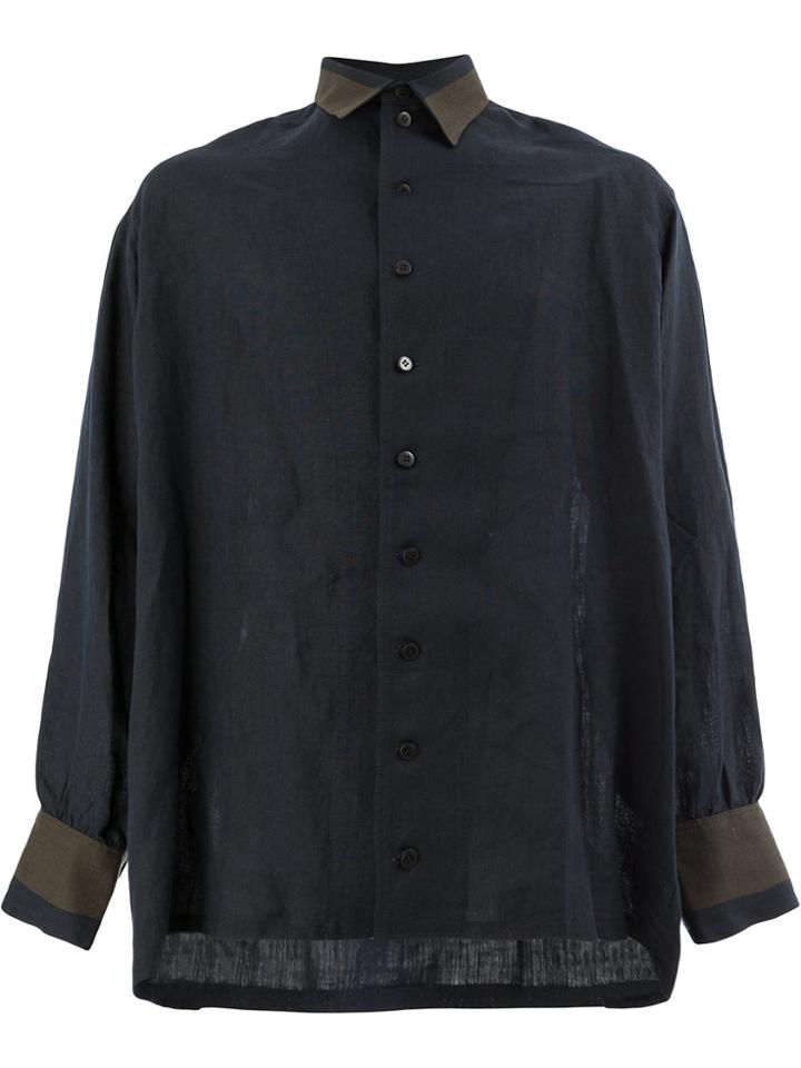 Christopher Nemeth Boxy Longsleeved Shirt - Blue
