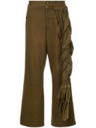 Comme Des Garçons Vintage Side Braid Trousers - Brown