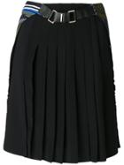 Versace Pleated Cityscape Skirt - Black