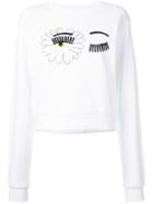 Chiara Ferragni Flirting Sweatshirt, Women's, Size: Xs, White, Cotton