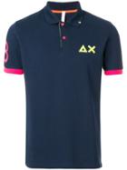 Sun 68 Front Logo Polo Shirt - Blue