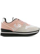 Emporio Armani Flatform Logo Sneakers - Pink