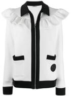 Miu Miu Jacket With Ruffle Trim - White