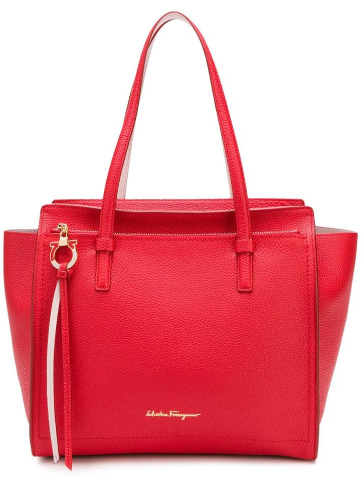 Salvatore Ferragamo Amy Small Tote - Red
