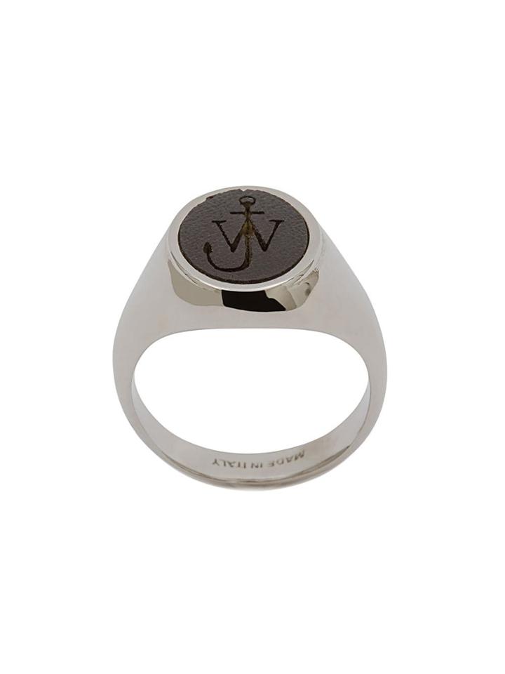 Jw Anderson Signet Ring - Black