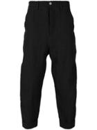 Andrea Ya'aqov Cropped Loose Fit Trousers - Black