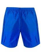 Prada Logo Patch Running Shorts - Blue