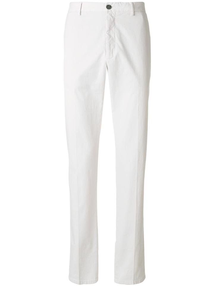 Z Zegna Classic Straight-leg Trousers - White