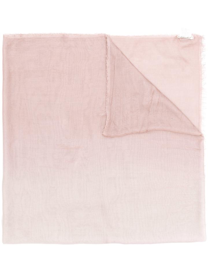 Faliero Sarti Tonal Frayed Edge Scarf - Grey