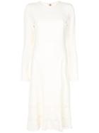 Ermanno Scervino Long Sleeve Dress - Nude & Neutrals