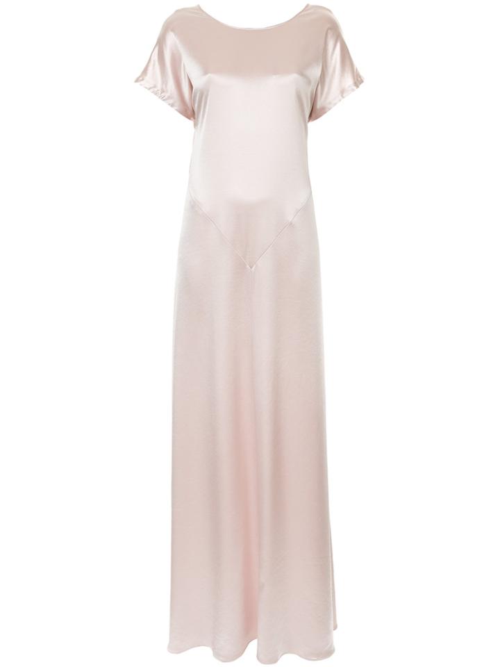 Cedric Charlier Long Chic Dress - Pink & Purple