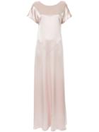 Cedric Charlier Long Chic Dress - Pink & Purple