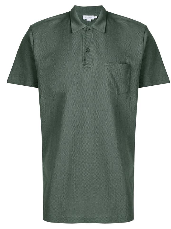 Sunspel Riviera Polo Shirt - Green