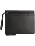 Helmut Lang Zipped Clutch - Black