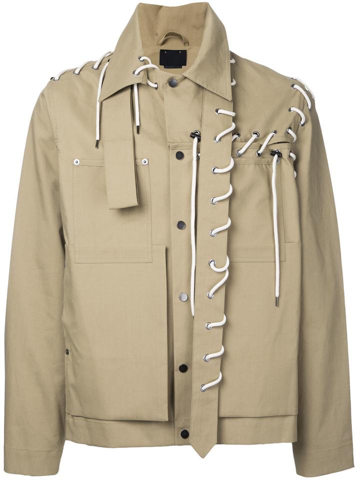 Craig Green - Lace Detail Jacket - Men - Cotton - Xs, Nude/neutrals, Cotton