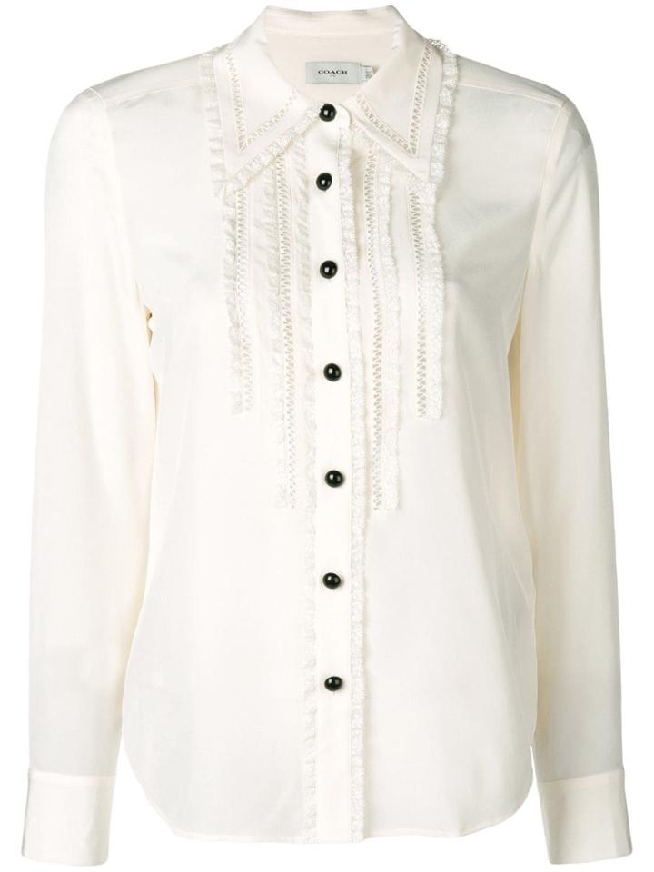 Coach Embroidered Fitted Shirt - Neutrals