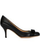 Salvatore Ferragamo Carla Pumps, Women's, Size: 6, Black, Leather/metal Other