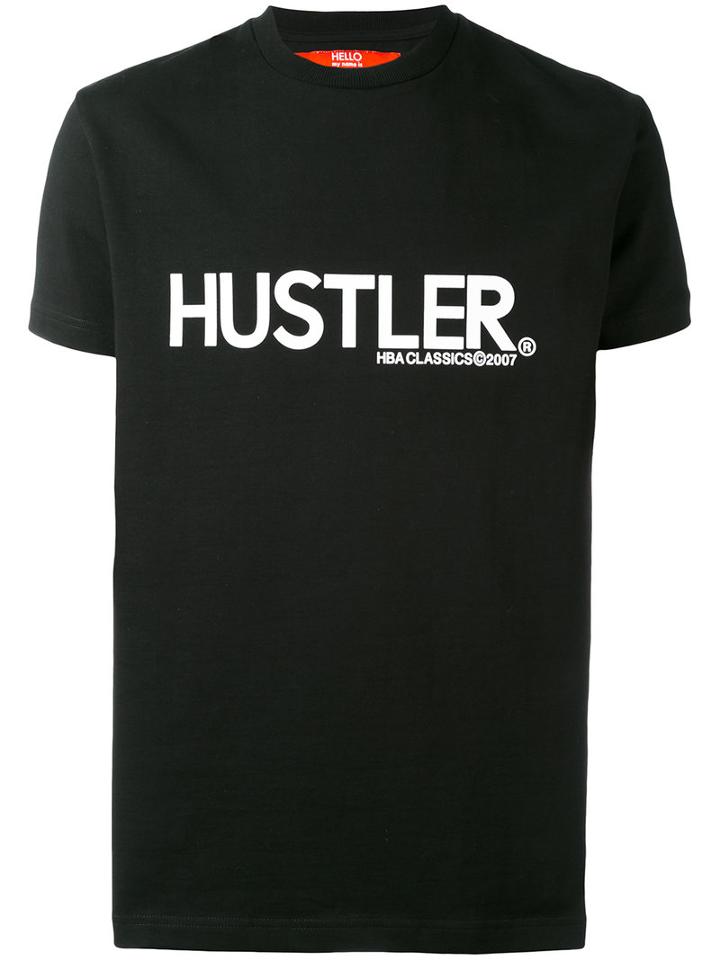 Hood By Air - Hustler T-shirt - Unisex - Cotton - L, Black, Cotton