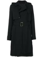 Rick Owens - Cargo Trench Coat - Women - Spandex/elastane/cupro/virgin Wool - 42, Black, Spandex/elastane/cupro/virgin Wool