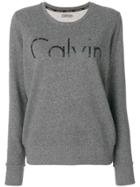 Ck Jeans Logo Embroidered Sweatshirt - Grey