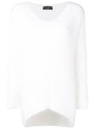 Lédition V Neck Jumper - White