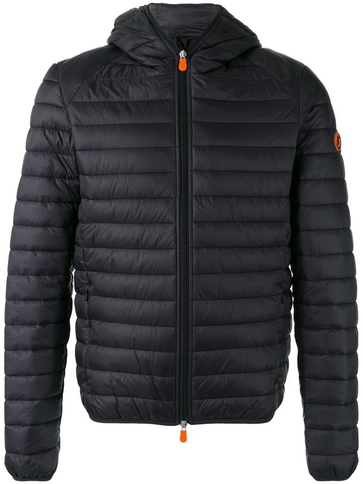 Save The Duck Hooded Padded Jacket, Men's, Size: Medium, Black, Polyester/nylon