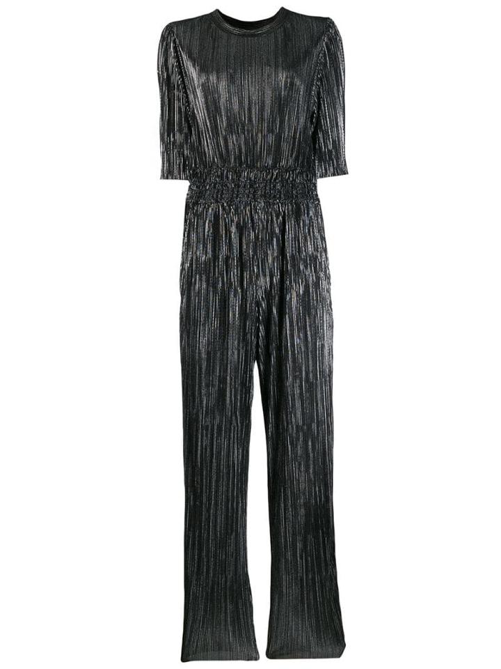 Iro Pleated Design Jumpsuit - Black