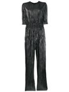 Iro Pleated Design Jumpsuit - Black