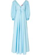 Staud Amaretti Deep-v Maxi-dress - Blue