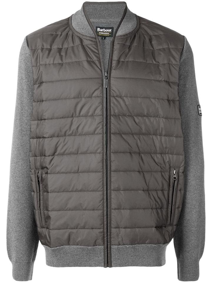 Barbour Baddle Zip Through Jacket - Grey