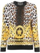 Versace Leopard Print Sweater - Black