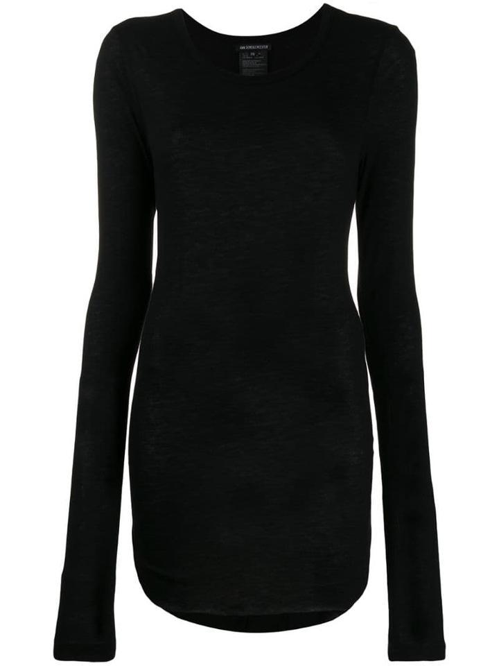 Ann Demeulemeester Round Neck Sweater - Black