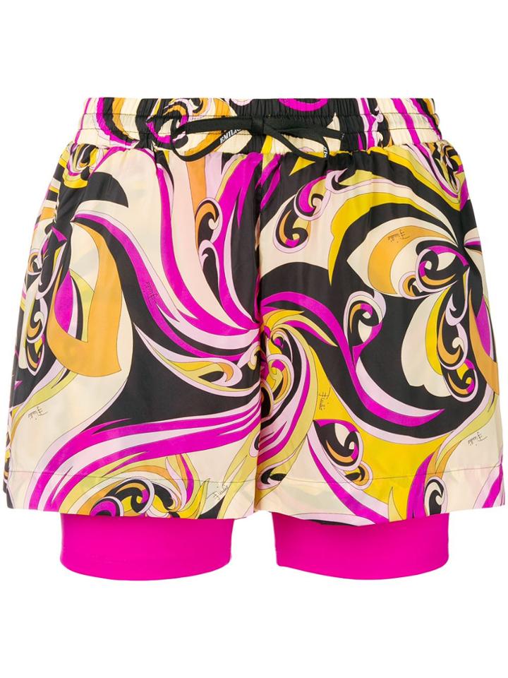 Emilio Pucci Psychadelic Print Shorts - Nude & Neutrals
