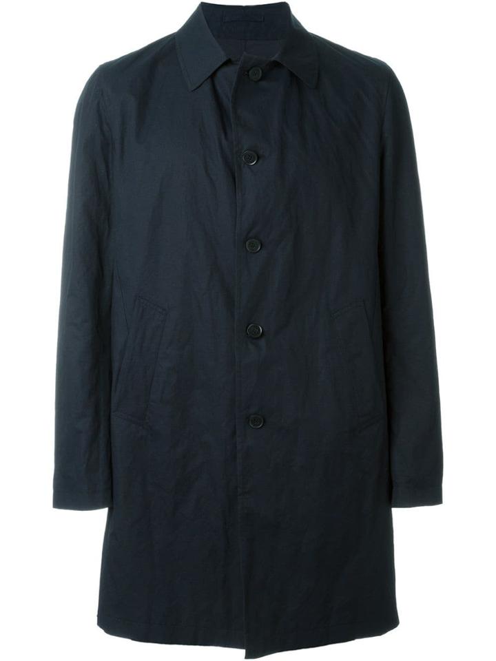 Lardini Classic Buttoned Coat - Blue